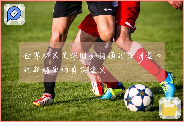 世界杯买足球时如何通过亚洲盘口判断赔率的真实含义