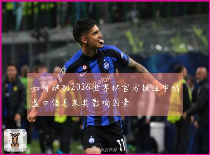 如何辨别2026世界杯官方投注中的盘口信息及其影响因素