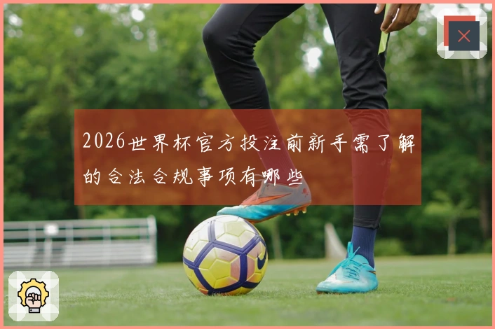 2026世界杯官方投注前新手需了解的合法合规事项有哪些